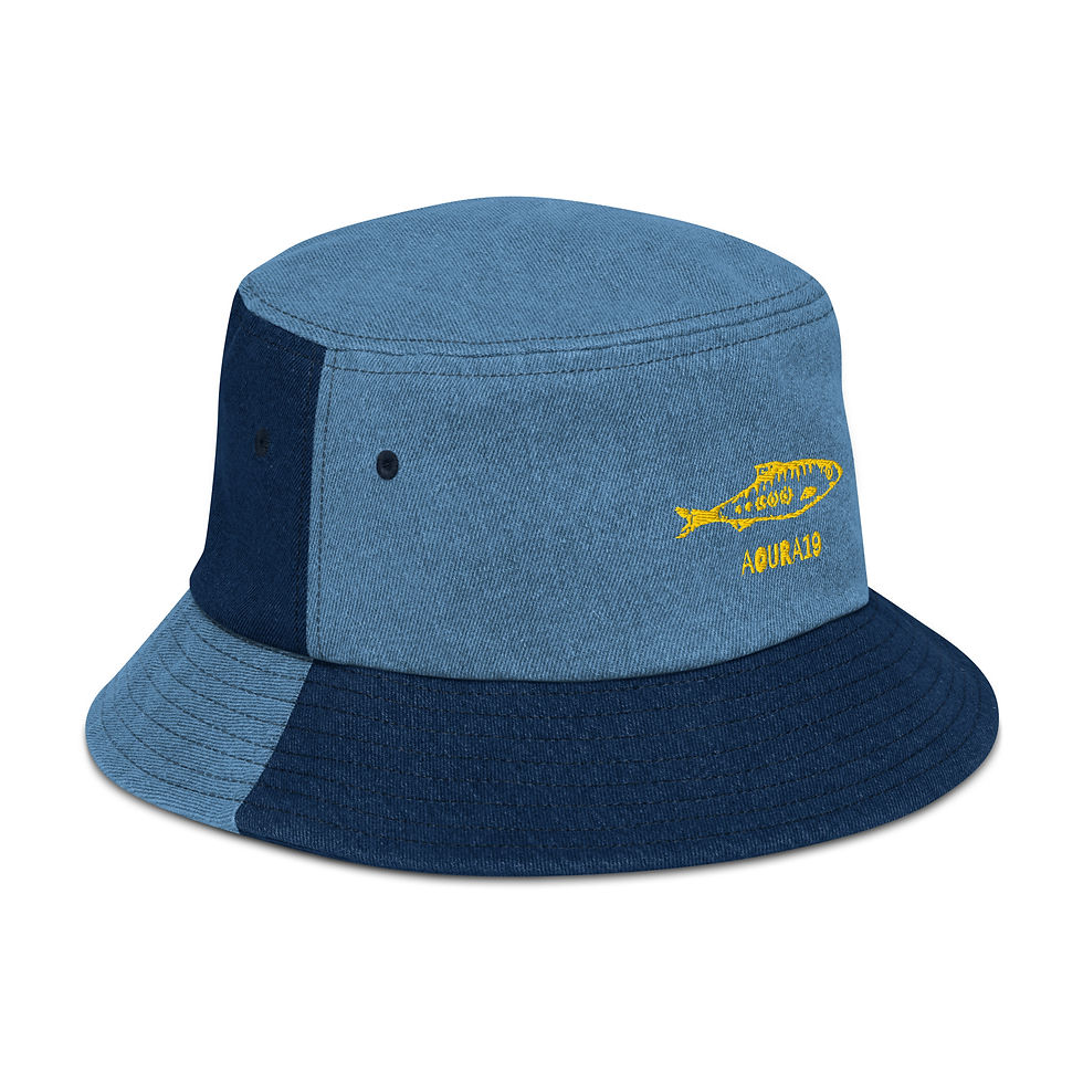 Thumbnail: Denim FISHIE bucket hat