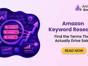 Illustration of Amazon keyword research identifying high-value search terms