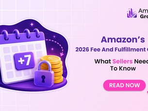 Illustration representing Amazon's 2026 DD+7 payout delay and fee changes