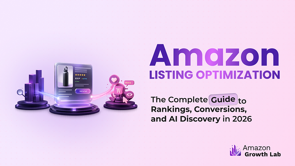 Amazon listing optimization guide for rankings, conversions, and AI discovery