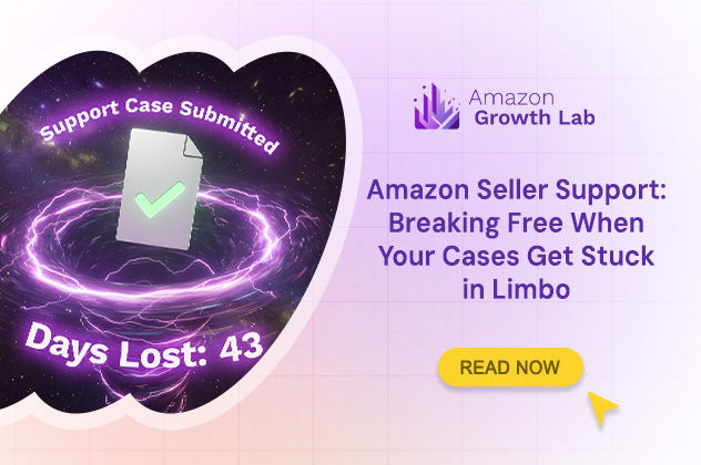 Support ticket falling into void representing stuck Amazon seller cases