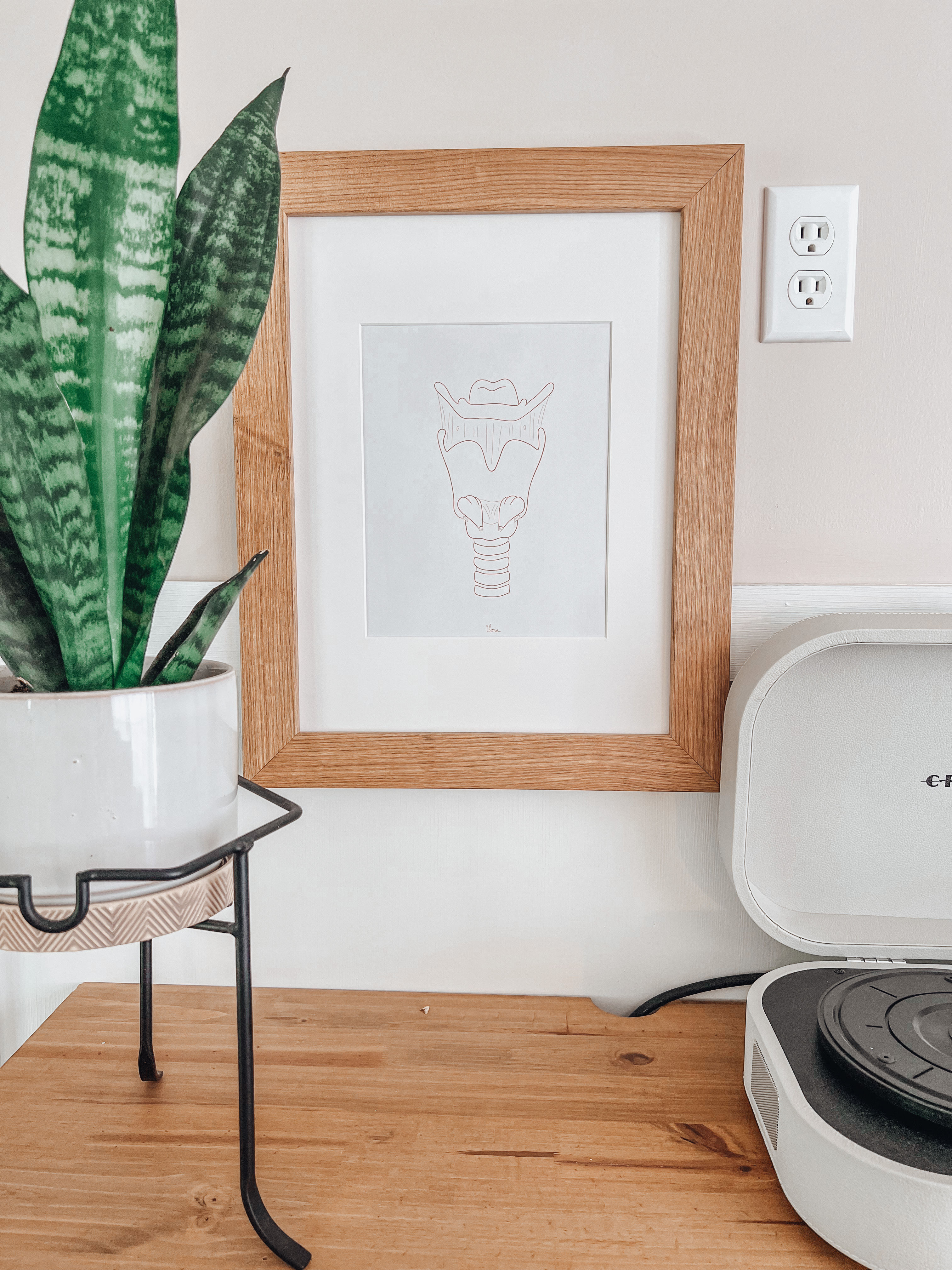 A5/ A4 Poster Larynx Outline I DIGITAL