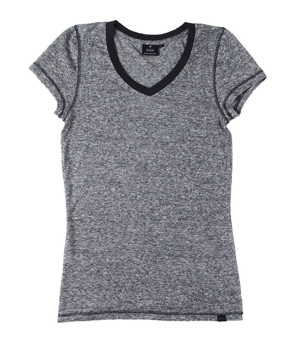 Thumbnail: HempZoo Hemp T-Shirt V-Neck Women's Armor