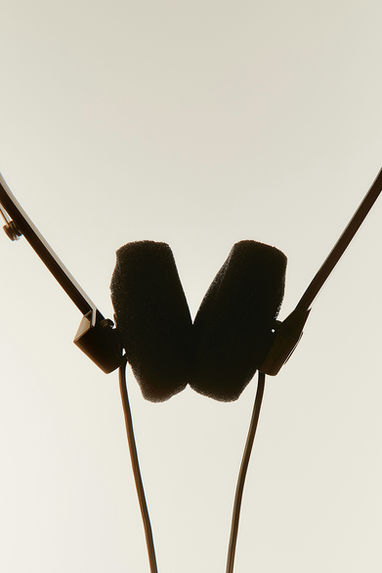 headphones on a white background