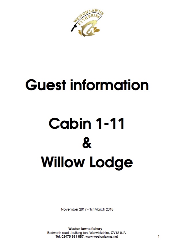 Cabin guest information