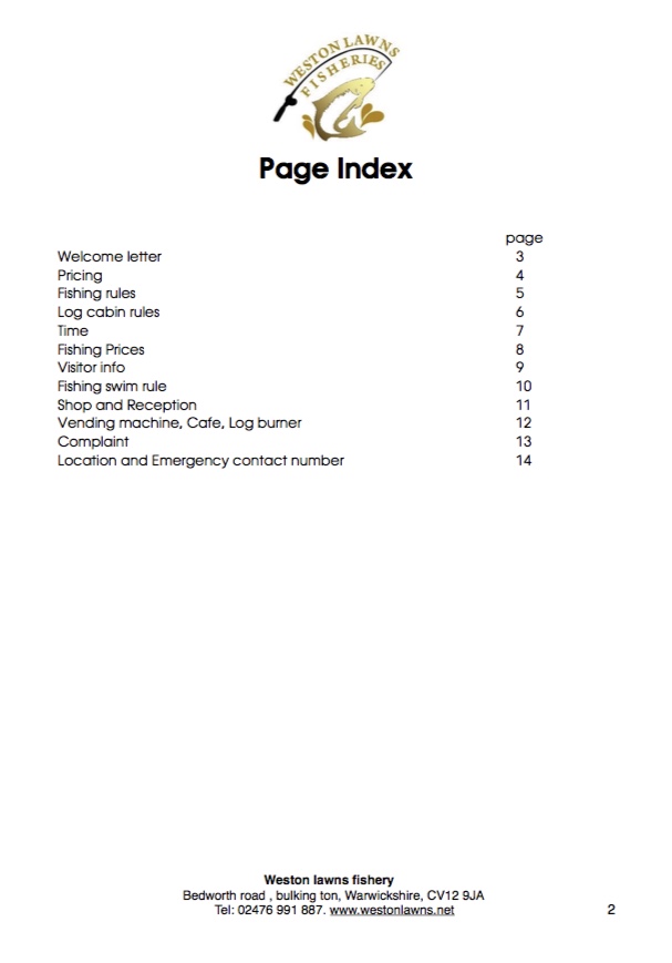 Page index