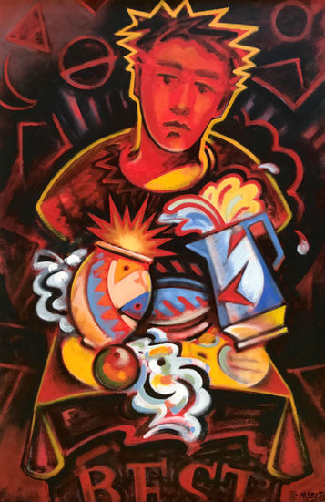 'Still Life with Bust of Bachus'