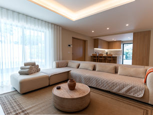 Stunning Villa living area with natural light