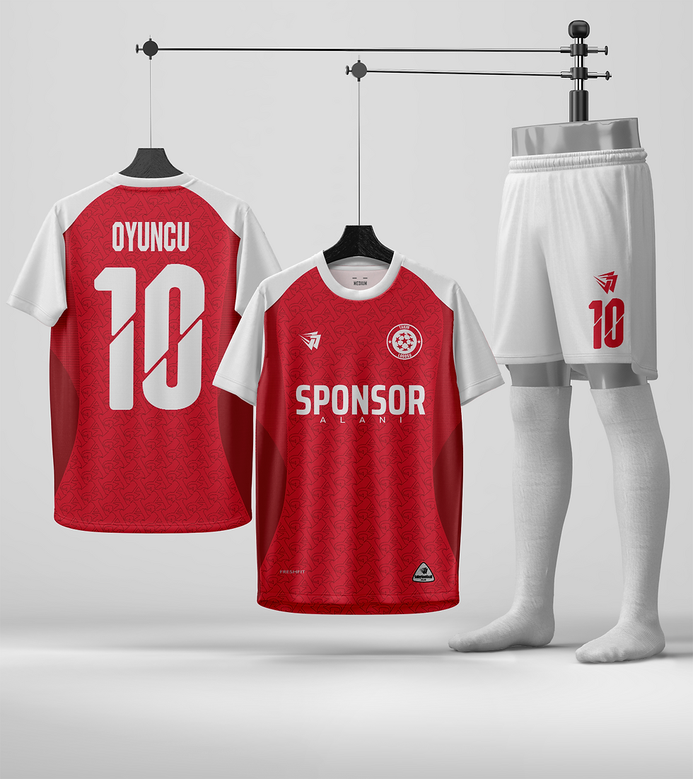 Arsenal 001 Kırmızı Beyaz Halısaha Forması 