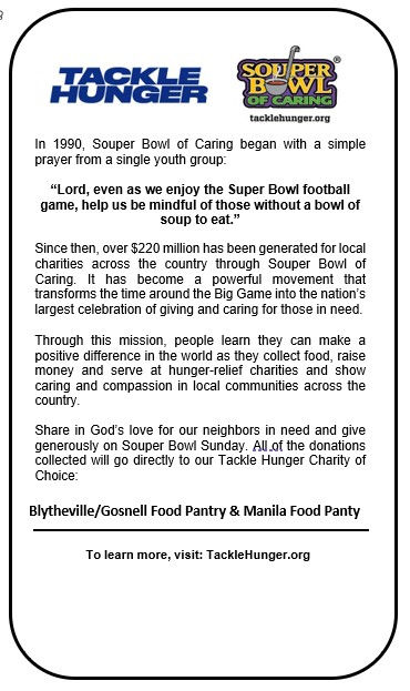 Souper Bowl of Caring Feb 8, 2026
