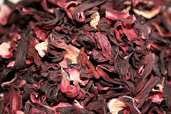 Dried hibiscus flowers