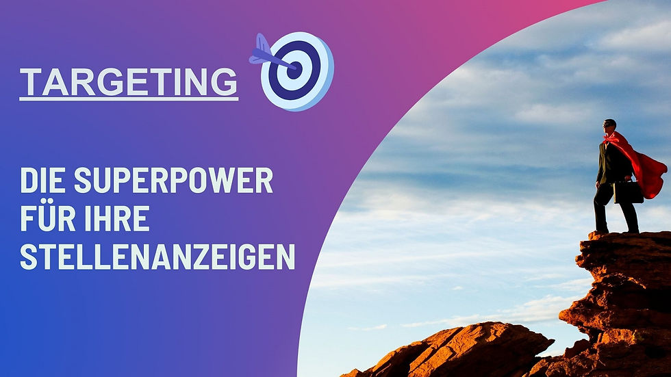 Targeting für Social Media Stellenanzeigen