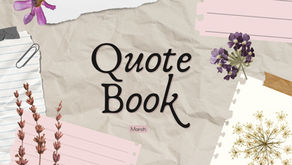 Monthly Quote Book