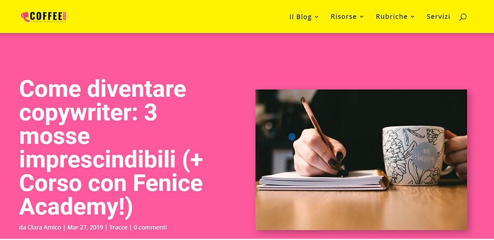 diventare copywriter grazie a Fenice Academy