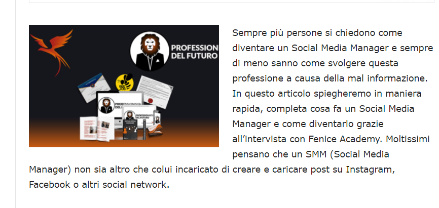 la tecnica della scuola su fenice academy social media manager