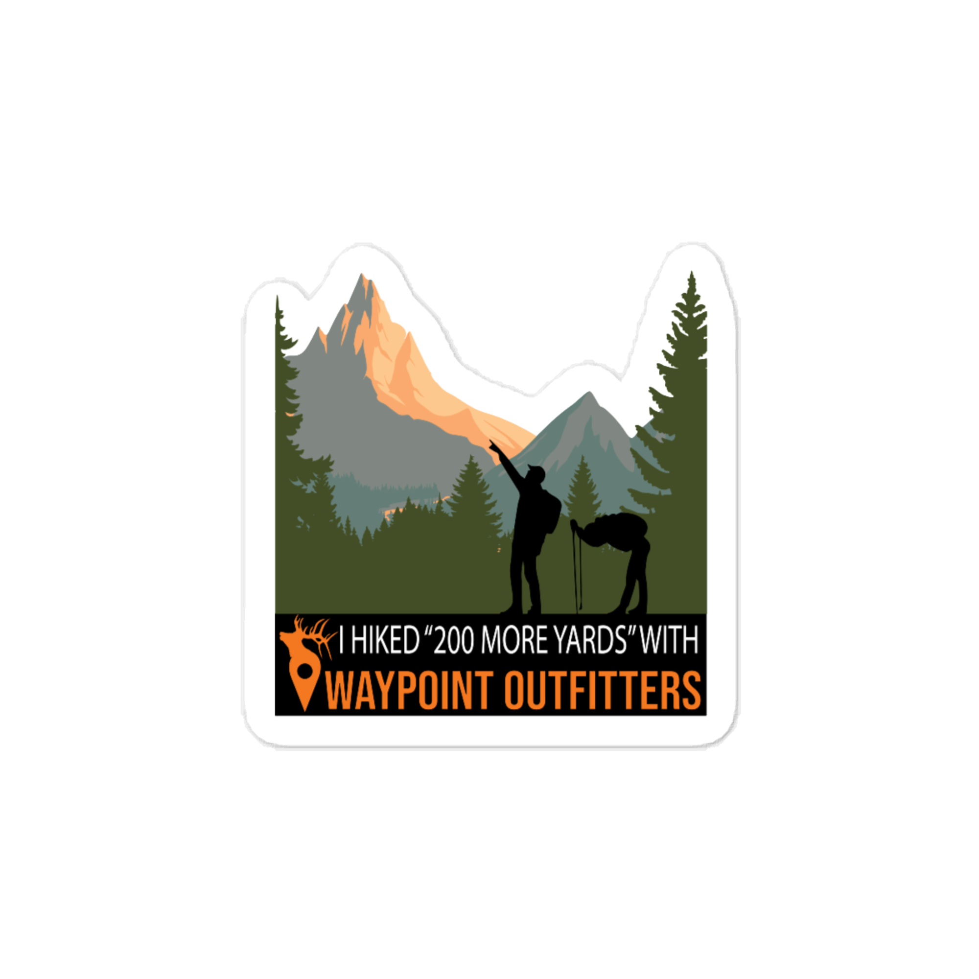 200 More Yards vinyl decals