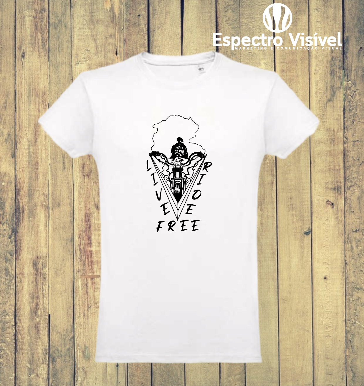 T-shirt Personalizada Live Ride Free