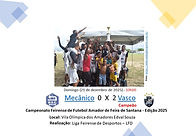 Foi bonito de ver! É assim que pode ser definida a vitória do Vasco Futebol Clube que se sagrou hexacampeão do campeonato amador feirense ao vencer o Mecânico por 2 a 0 na grande final realizada neste domingo, 21. Em uma partida marcada pelo bom futebol apresentado pelo Vasco e pela forte marcação do Mecânico, o time vascaíno foi mais eficiente nos momentos decisivos e garantiu o título com dois gols do atacante Luan Teles - camisa 19 - artilheiro da competição.

Desde o apito inicial, na Vila Olímpica dos Amadores Edval Souza, as duas equipes demonstraram disposição e intensidade, refletindo a importância do confronto. O Mecânico, decacampeão, tentou impor seu ritmo, mas encontrou um Vasco bem organizado defensivamente e eficiente nas transições ofensivas. O primeiro gol saiu no primeiro tempo da prorrogação, quando Luan aproveitou uma boa jogada coletiva para abrir o placar e levar vantagem sobre o adversário.

Na segunda etapa da prorrogação, o Mecânico buscou o empate e chegou a pressionar em alguns momentos, porém esbarrou na defesa adversária e nas boas intervenções do goleiro vascaíno. Em um contra-ataque rápido, Luan apareceu novamente com oportunismo e precisão para marcar o segundo gol, já no segundo tempo da prorrogação, confirmando a vitória e o hexacampeonato do Vasco.

Ao final da partida, o presidente da Liga Feirense de Desportos (LFD), Antônio Carlos Batista Neves, o Carlão, destacou a importância da competição e o nível apresentado na decisão. “Foi uma final à altura do Campeonato Amador de Feira de Santana. Vasco e Mecânico fizeram um grande jogo, com disciplina, entrega e respeito. A Liga sai muito satisfeita com o que foi apresentado dentro e fora de campo”, afirmou.

Carlão também ressaltou o papel do campeonato na valorização do futebol local. “O Campeonato Amador é uma vitrine para nossos atletas e uma tradição que movimenta comunidades inteiras. Parabenizo o Vasco pelo título, o Mecânico pela campanha e todos que contribuíram para o sucesso da competição”, completou.

Com o resultado, o Vasco encerra a campanha de forma invicta na fase decisiva e levanta a taça do Campeonato Amador, coroando o trabalho desenvolvido ao longo da competição. Já o Mecânico, apesar do vice-campeonato, deixa o torneio com uma trajetória consistente e o reconhecimento pelo bom futebol apresentado durante toda a temporada.

DESTAQUES
Nos destaques individuais Do campeonato, Luan Vitor (Vasco) foi eleito o melhor goleiro e Pires Show (Mecânico) recebeu o prêmio de melhor jogador. A artilharia ficou dividida entre Luan (Vasco) e Matheus Vicente (Dínamo). O técnico Luiz Cláudio (Vasco) foi escolhido o melhor treinador, enquanto a torcida do Riachuelo levou o troféu de melhor torcida do campeonato.
ESCALAÇÃO INICIAL
VASCO - Luan Vitor, Marcos, Mikael, Ronald, Felipe, Silas, Tolo, Breno, Mateus, Jeferson e Everton – Técnico: Luiz Cláudio.
MECÂNICO - Fernando, Gabriel, Regi, Nem, Hugo Bahia, Galego, Samuel, Pires Show, Claudio e Magnata – Técnico: Romildo (Barca).

ARBITRAGEM
Árbitro Central - Jaspion Meneses (LFD/FBF)
Assistente 1 - Antônio Carlos (LFD)
Assistente 2 - Fagner Oliveira (LFD)
Árbitro Reserva - Willian Almeida (LFD/FBF)