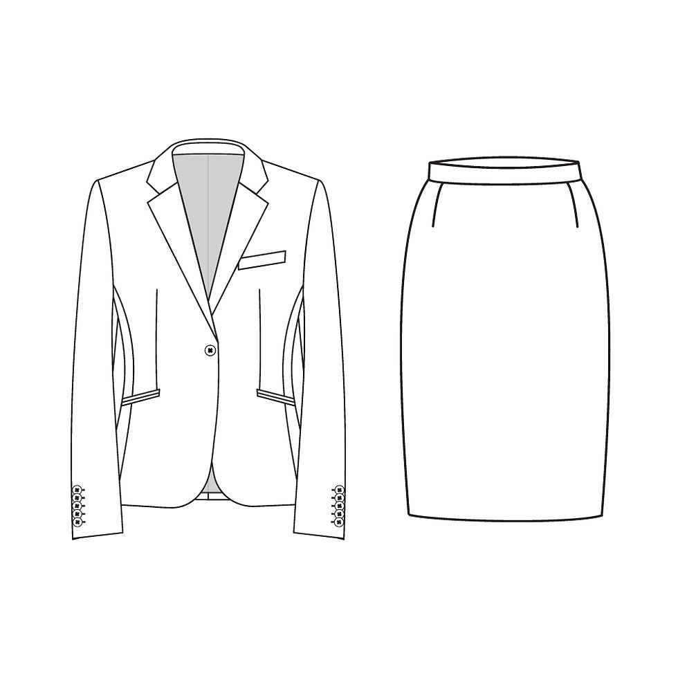 weiteiliger Hosenanzug für Damen – Blazer mit Hose