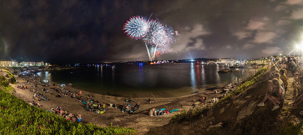 ORIGNE Alain - Feux d'artifice à Sanary