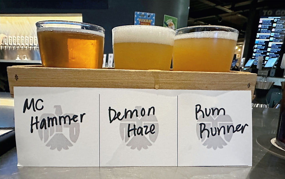 Crusin' For Booze- Wisconsin Beer Wine Distillery Blogger- Eagle Park Brewing and Distilling- Beer Flight