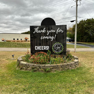 Crusin' For Booze- Wisconsin Beer Wine Distillery Blogger- Bevy Brewery and Winery- Thank you sign