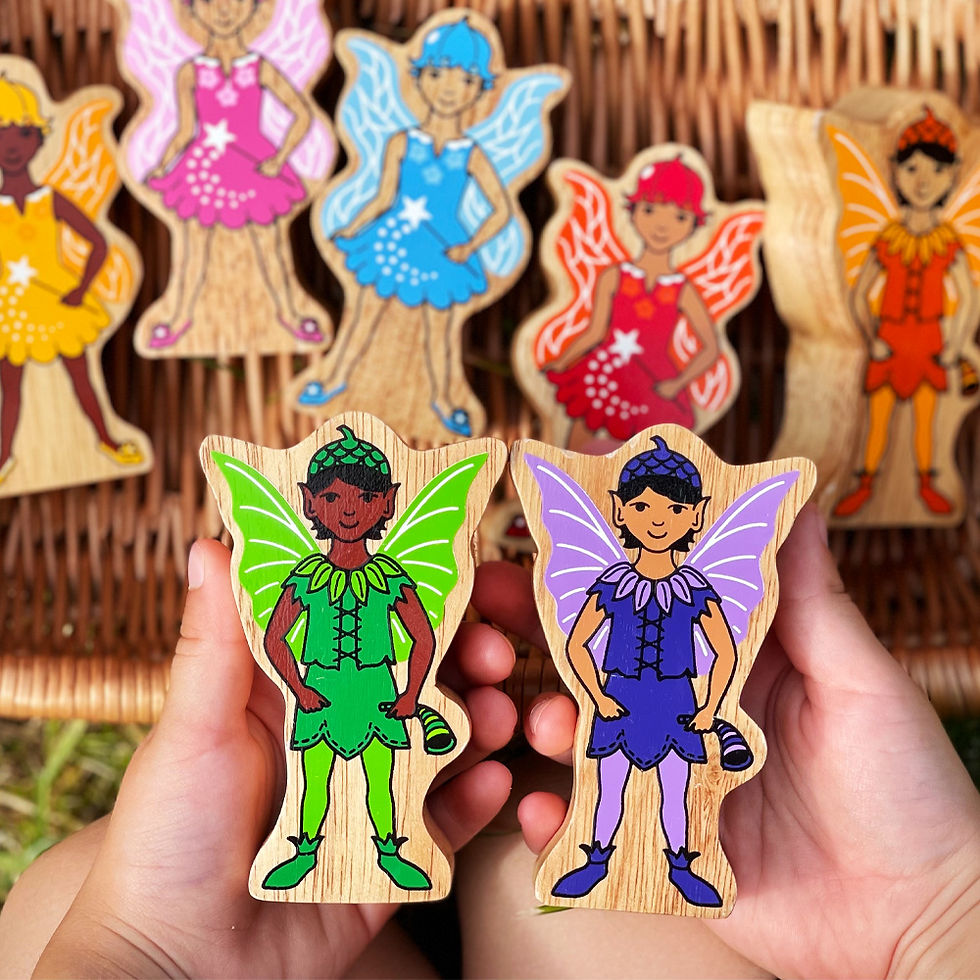 Thumbnail: Rainbow fairies playset - 7 pieces Lanka Kade