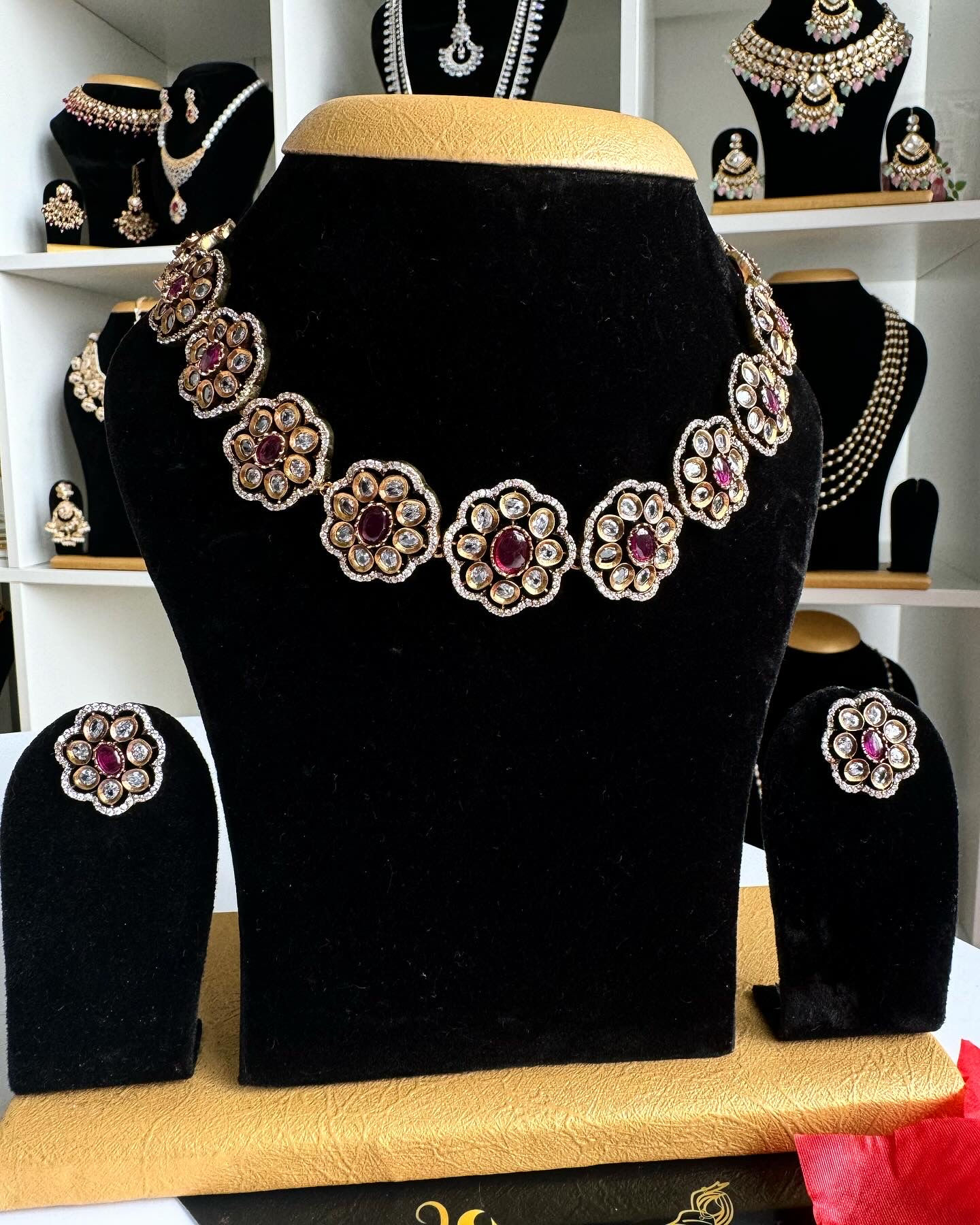 Victorian Diamond Necklace Set 