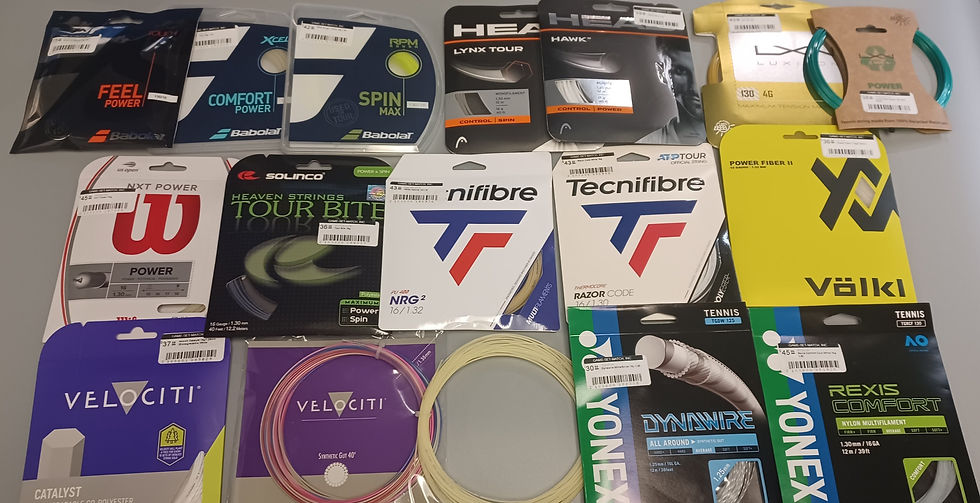 17 top tennis strings selected by Game-Set-Match, Inc.'s racquet experts