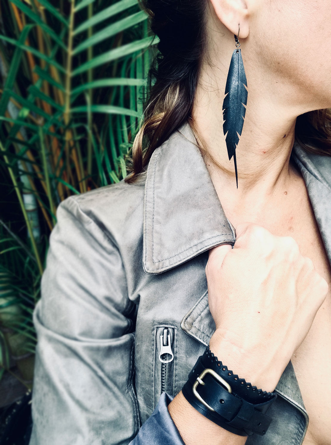 Boucle LONG PUME brut