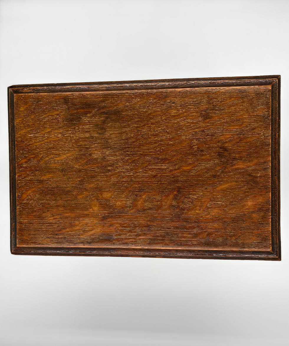 Thumbnail: An Edwardian oak smokers' cabinet, top view