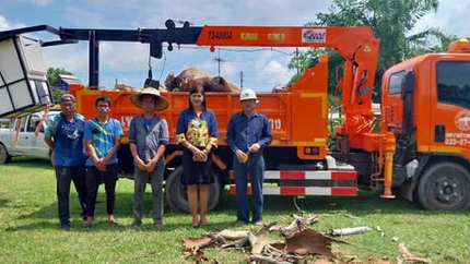 ดำเนินการขุดลอกและปรับภูมิทัศน์โรงเรียนบ้านสันเวียงใหม่ เพื่อพัฒนาสภาพแวดล้อมภายในโรงเรียนให้เอื้อต่อการเรียนรู้