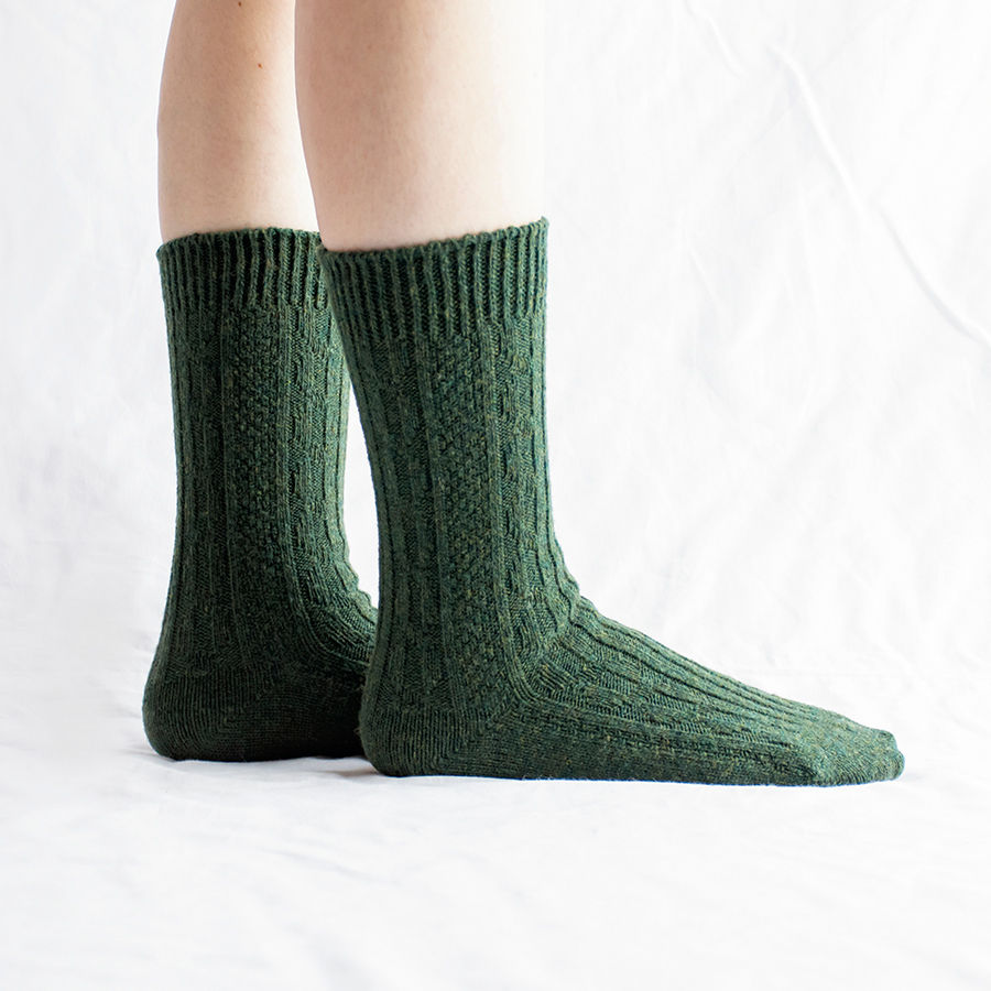 サムネイル： Wool Cable Socks