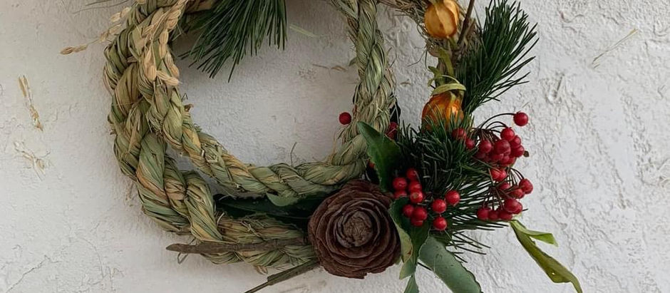 お正月しめ縄飾りリース作りのお知らせ