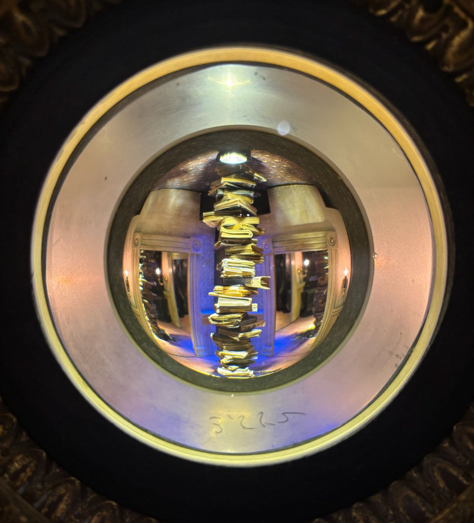 animated miniature diorama, fantasy turning vertical library