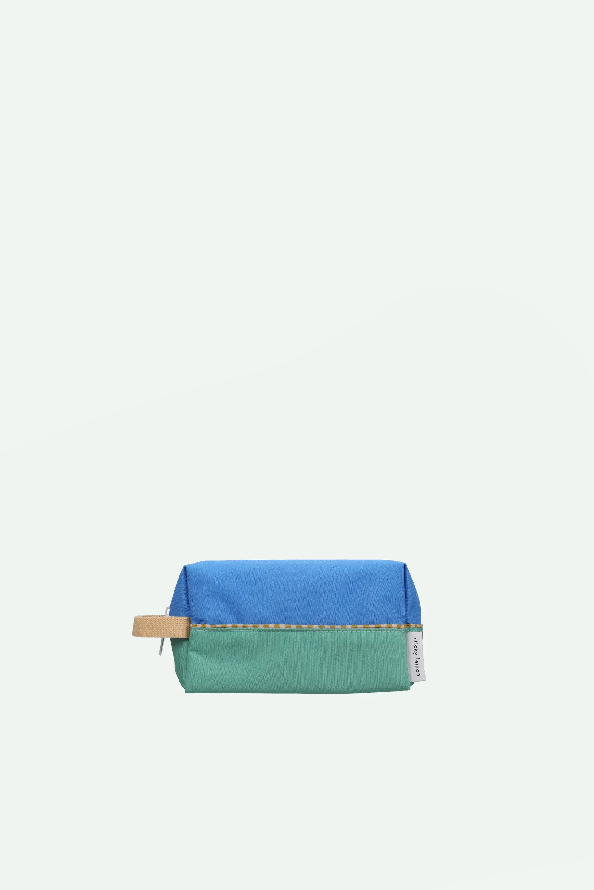 Sticky Lemon - Toiletry Bag Colourblocking Radar Blue Aquatic Green