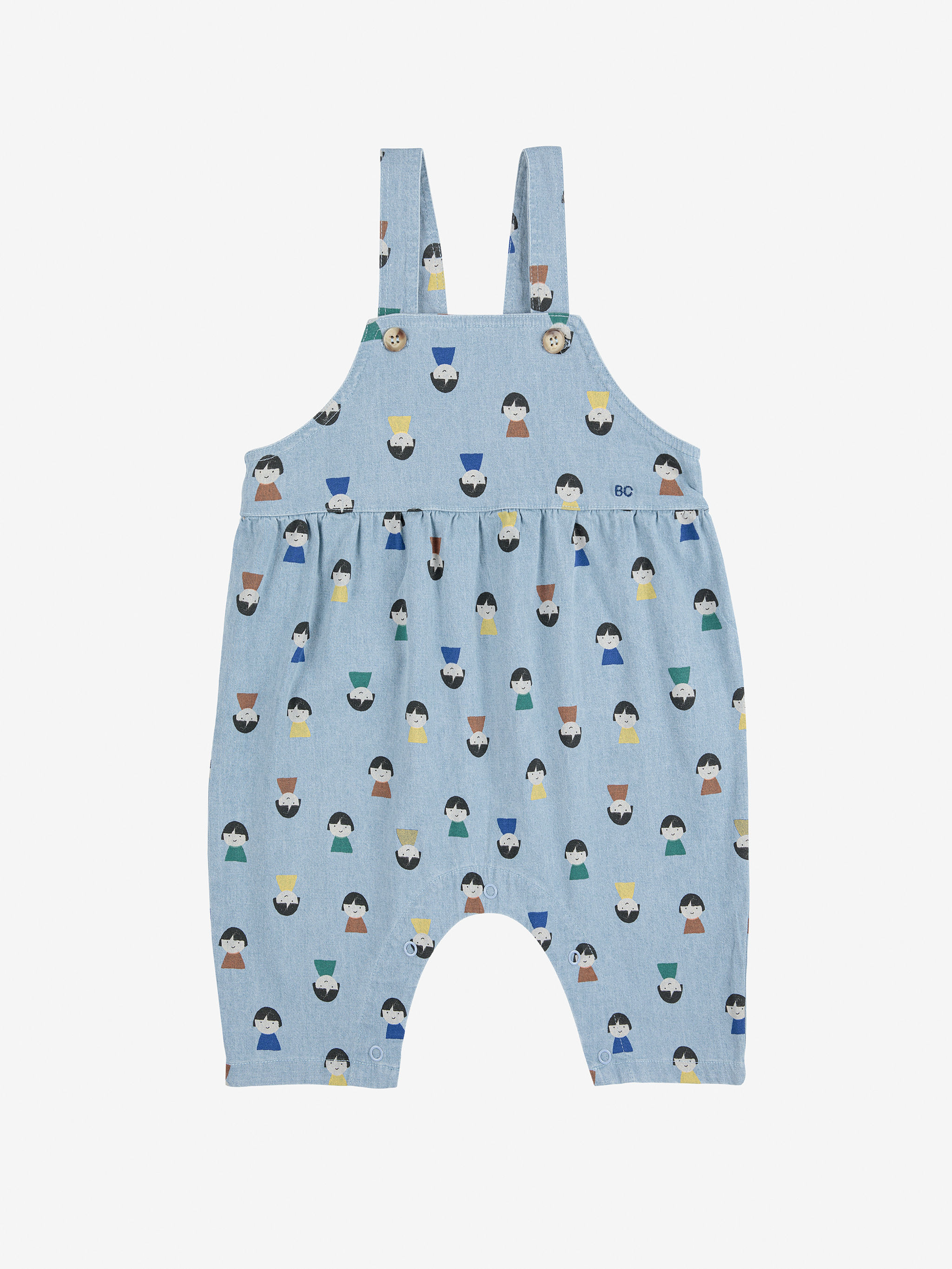 Bobo Choses - Game Pawns all over light denim overall