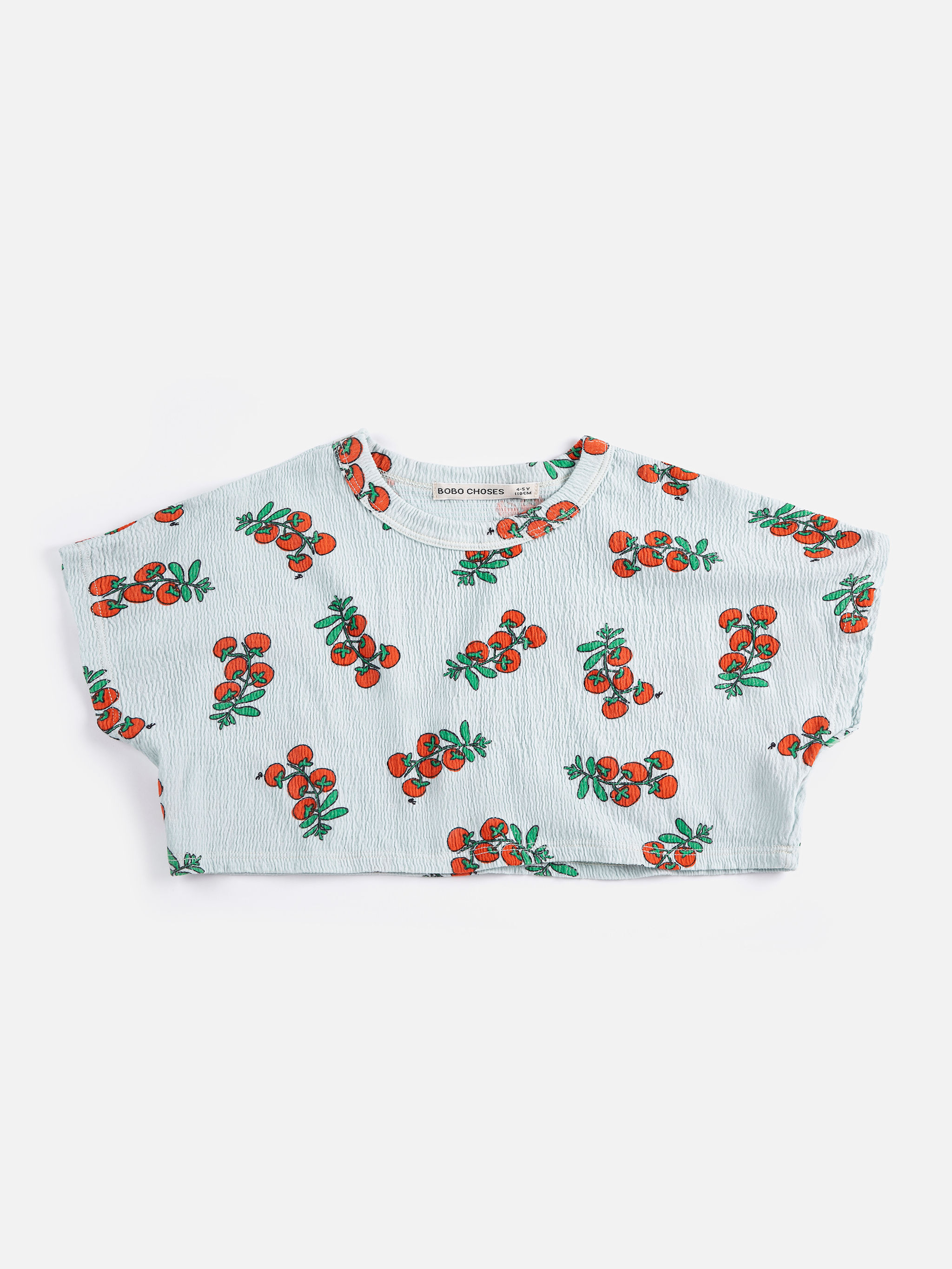 Bobo Choses - Juicy Tomatoes all over cropped T‑shirt