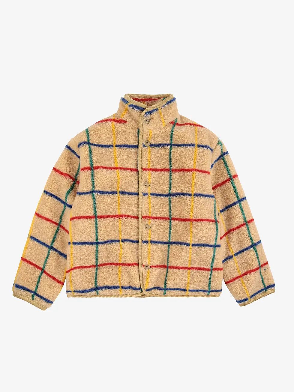 Bobo Choses -Color stripes sheepskin jacket
