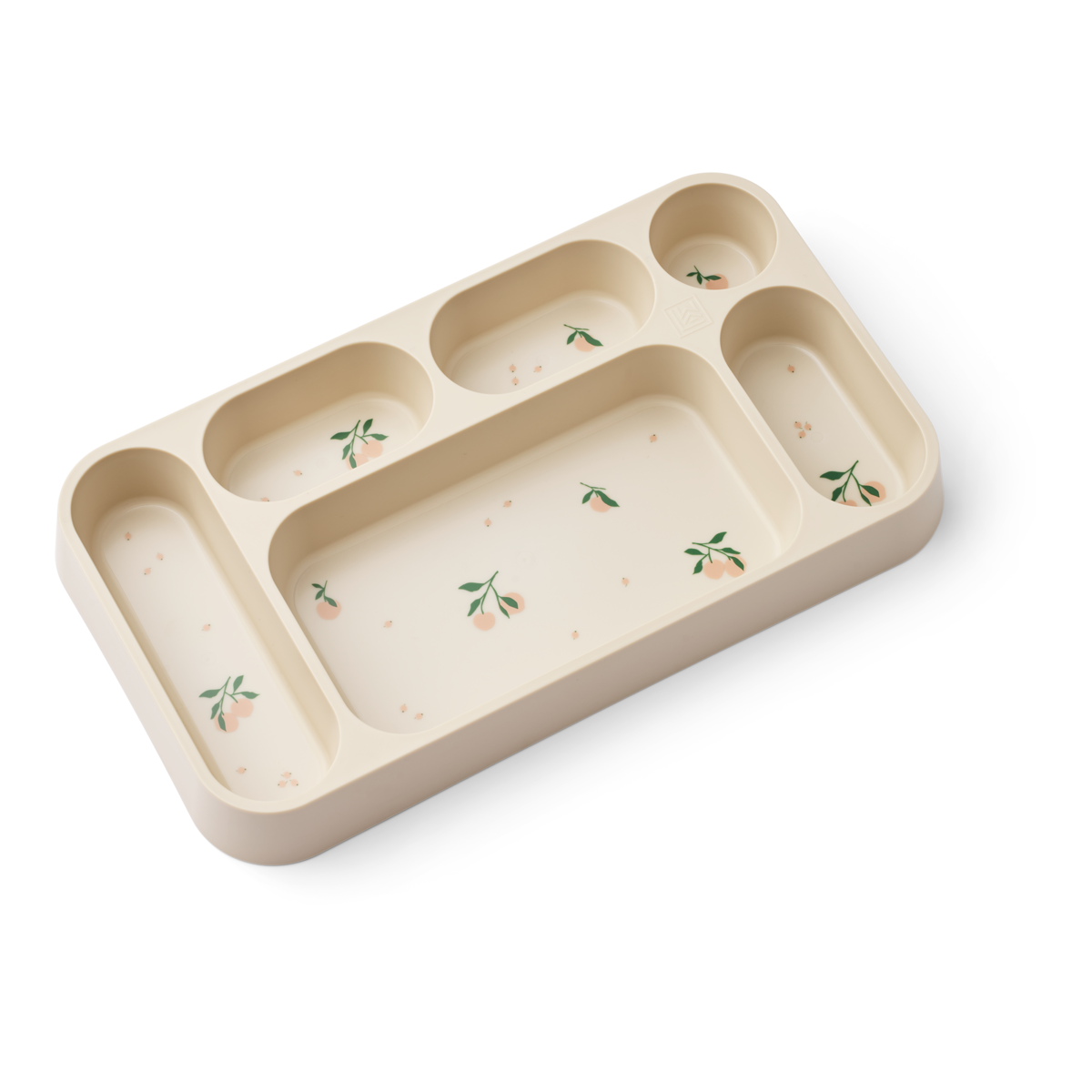 Liewood - Mosu Divider Plate Peach / Sea shell