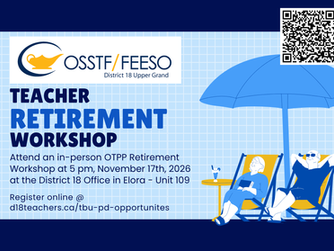 OTPP Retirement Workshop - Nov. 17th @5pm