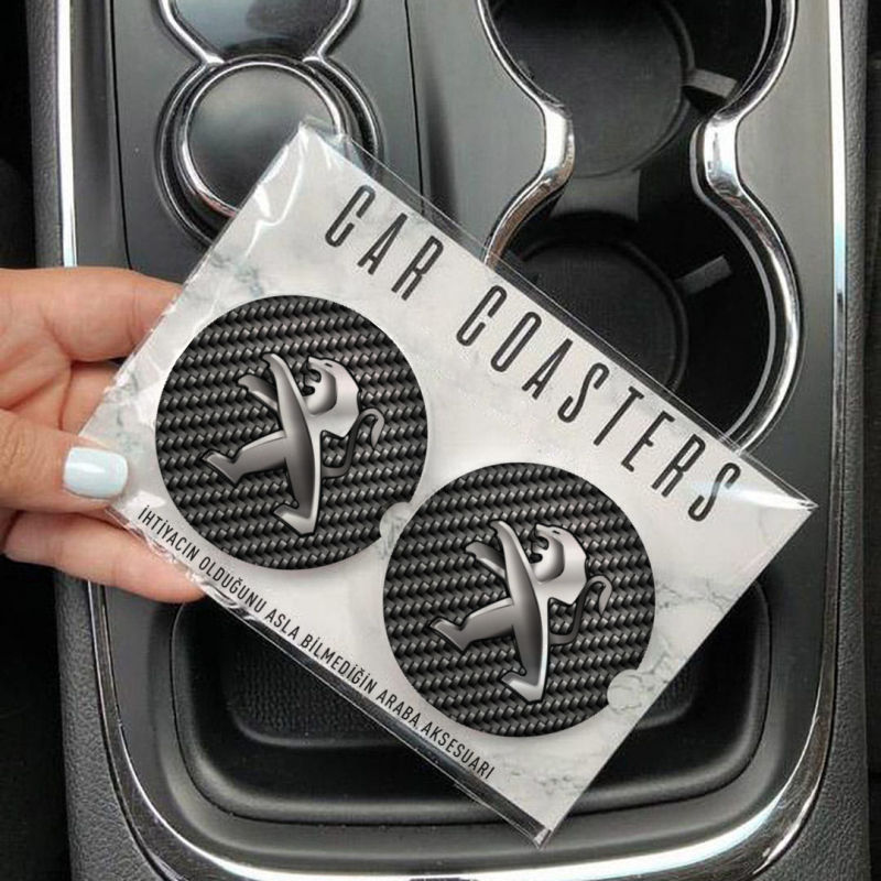 Peugeot Araba Bardak Altlığı