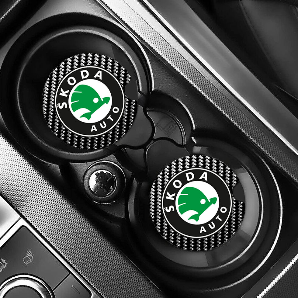 Küçük resim: Skoda Araba Bardak Altlığı