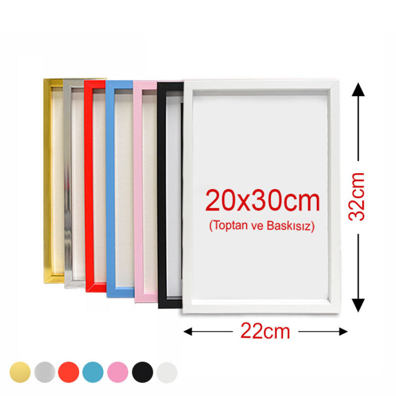 Küçük resim: Yapışkanlı Sök Tak Çerçeveler 20x30cm - 2'li Paket