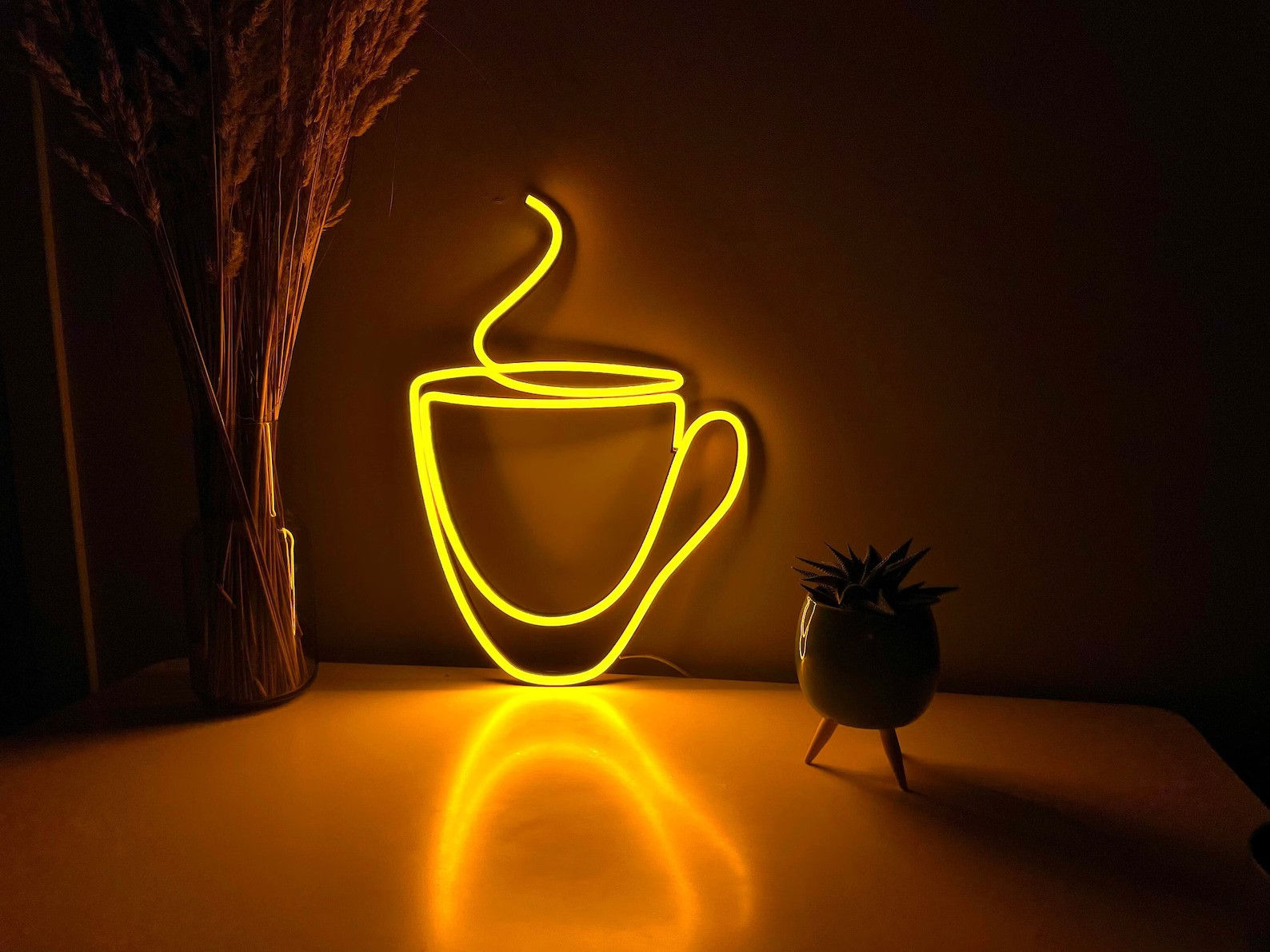 Coffee Cup Neon Led Tablo
