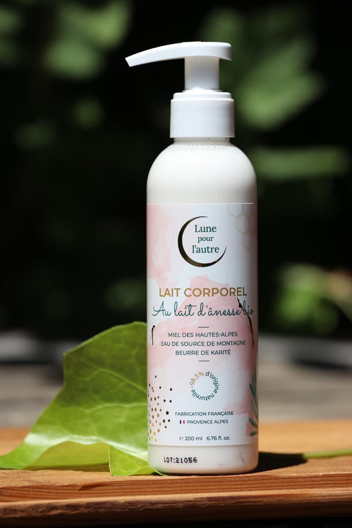 Lait Corporel au Lait d'Anesse Bio LUNE POUR L'AUTRE