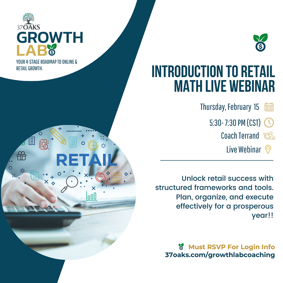 Introduction to Retail Math Live Webinar