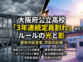 大阪府公立高校「3年連続定員割れ」ルールの光と影 ― 懐風館・長野北から見る再編の真実