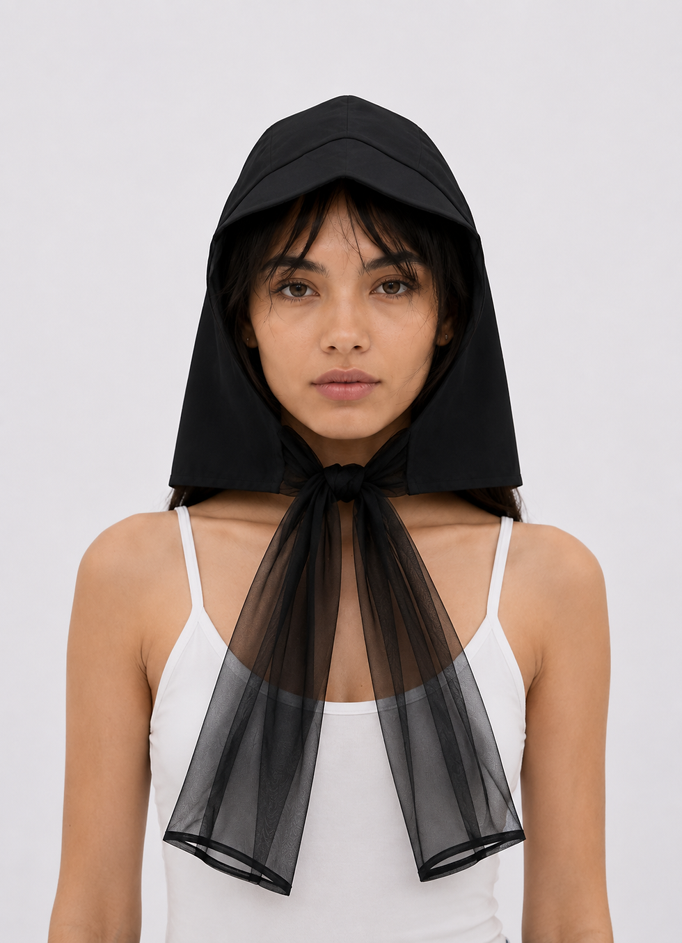 La Clochette Waterproof Hat in Black Front