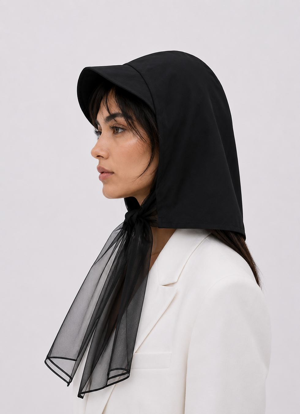 La Clochette Waterproof Hat in Black Side